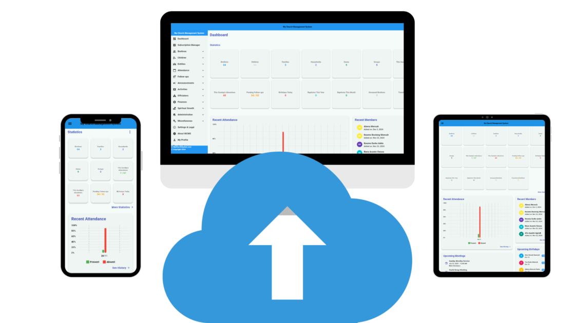 upload excel data My Church System